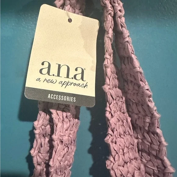 a.n.a Pink Open Weave Tote Bag - Picture 2 of 3